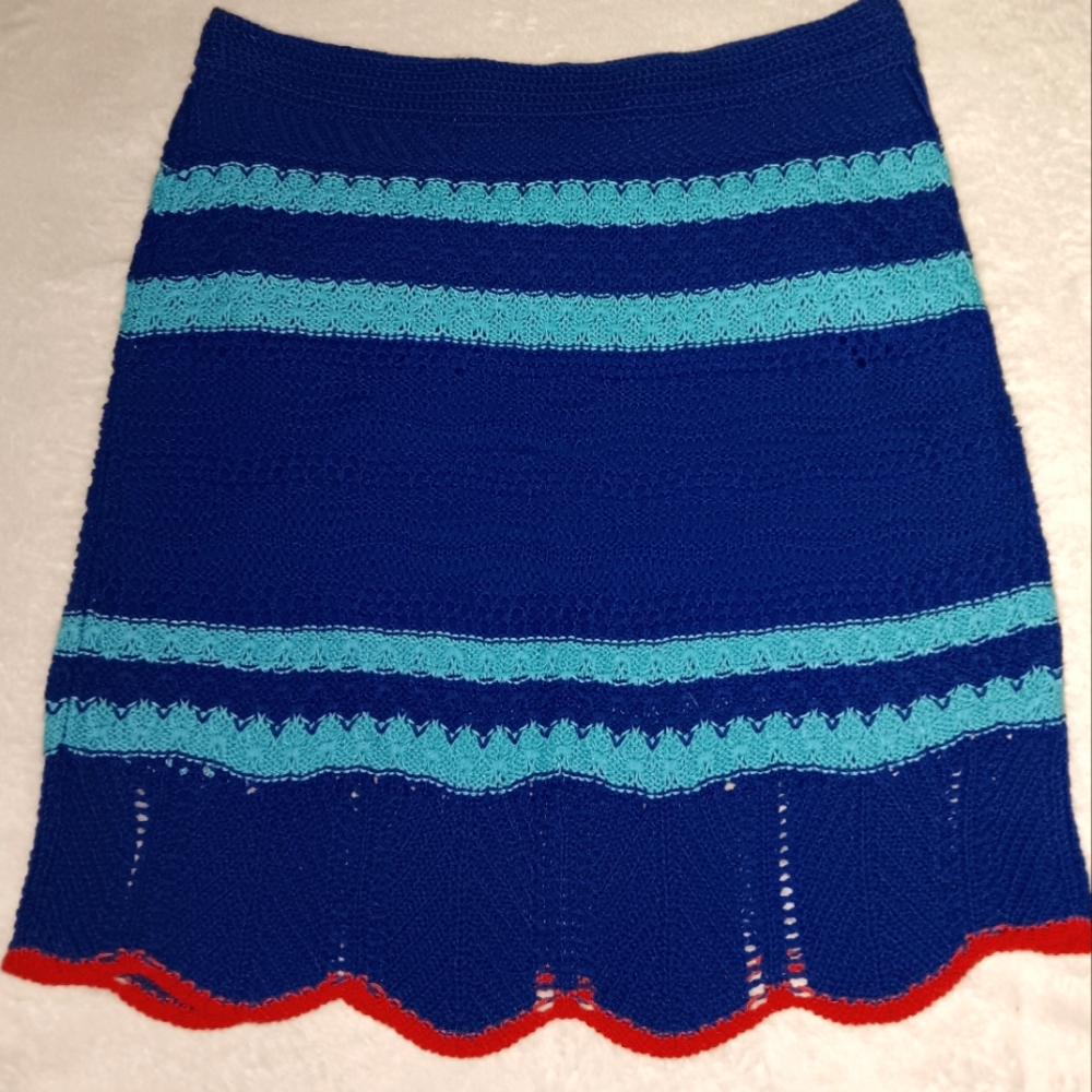 Rachel Roy + Seu Jorge,  Casual Blue Skirt, Size M - Picture 2 of 4